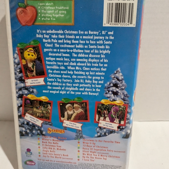 Barney VHS Lot Of 3 tested and works Best Manners, Barney Songs, Christmas - Picture 11 of 16